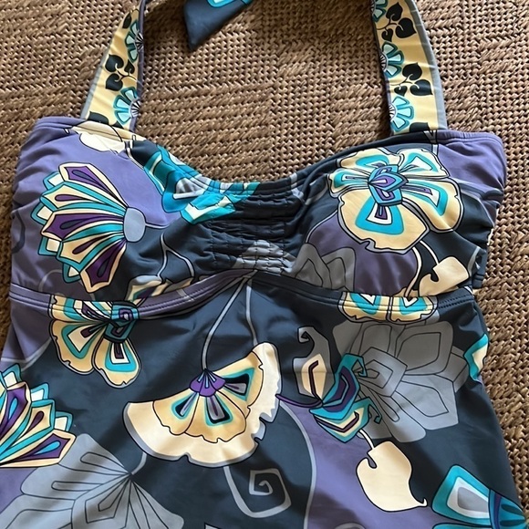 Perry Ellis 2 Piece Halter Tankini Bathing Suit Swim Suit NWT size M - Picture 3 of 8